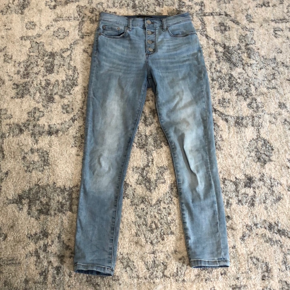 Banana republic high rise skinny ankle jeans